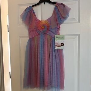 Bonnie Jean Pastel Rainbow Formal/Daddy Daughter Dance Dress - 12 NWT